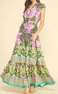 Pinch - Bohemian Pattern Maxi Dress