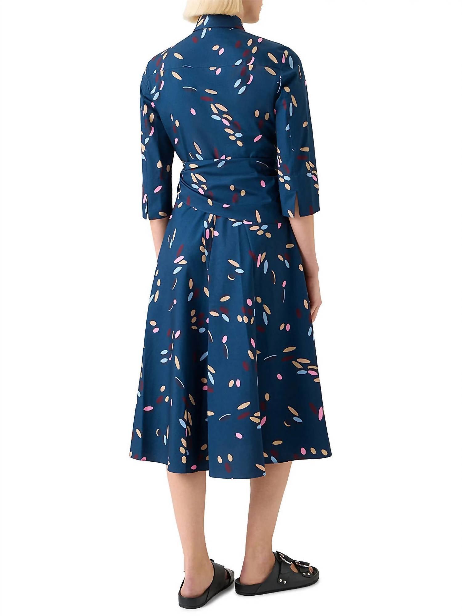 Akris Punto - Women's Confetti Print Poplin Wrap Dress