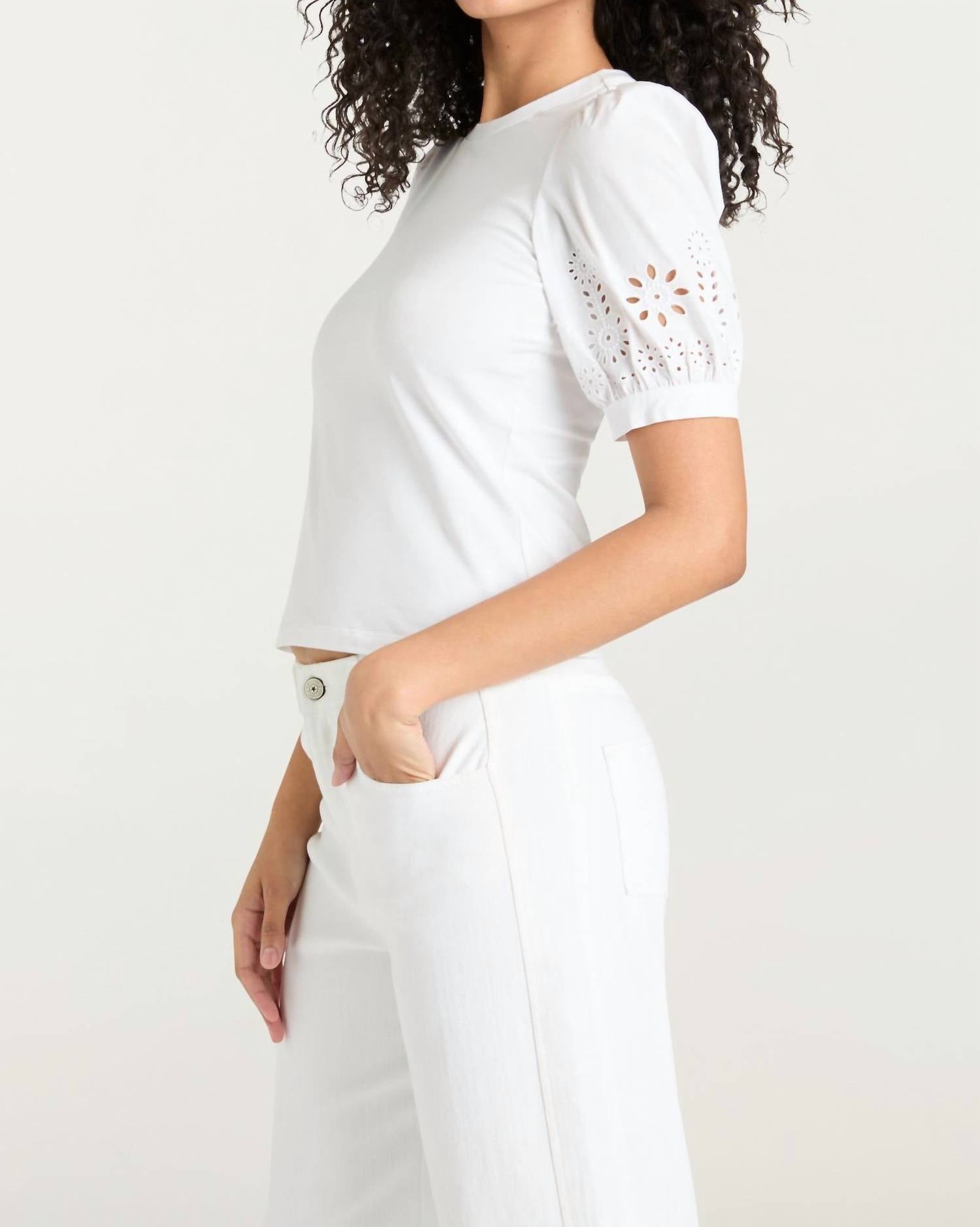 Cinq A Sept - Embroidered Mazie Eyelet Coria Top