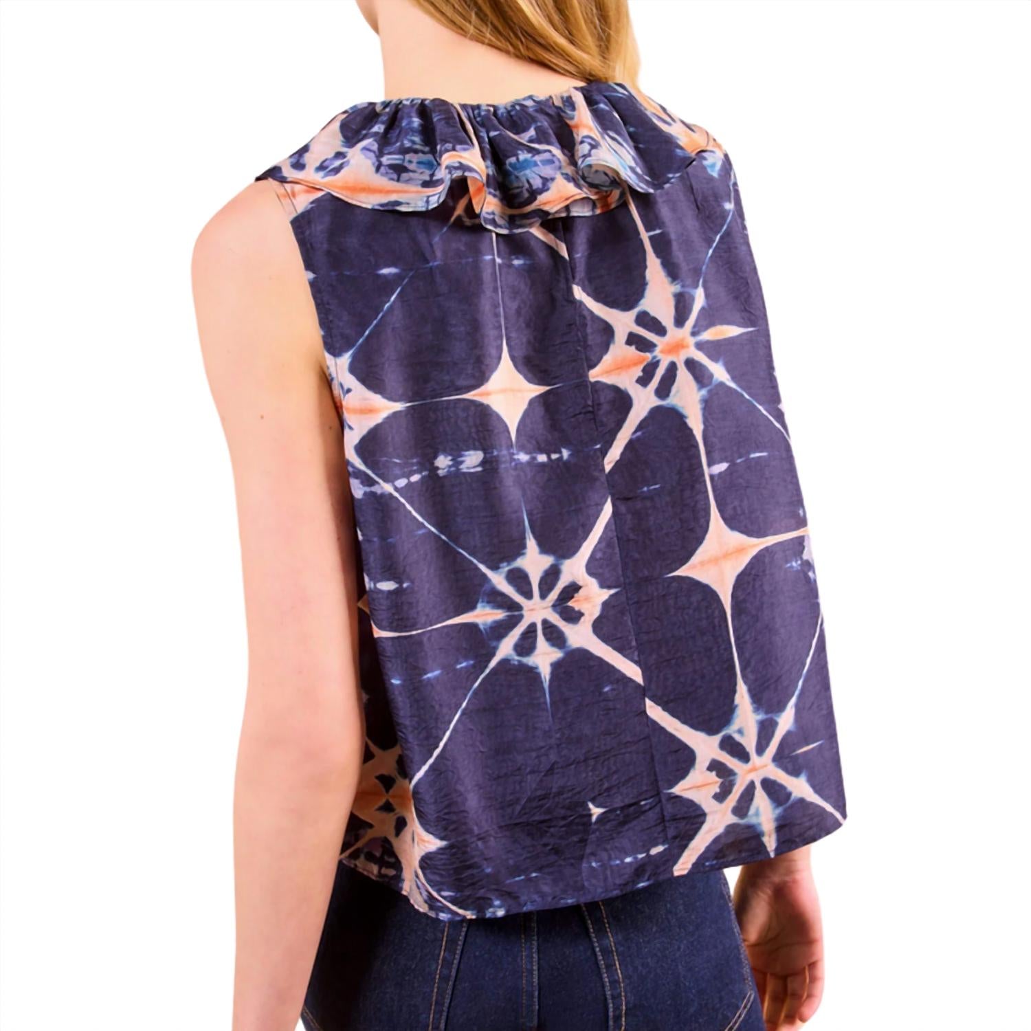 Ulla Johnson Women's Nya Top in orion - women's blouse - detail view