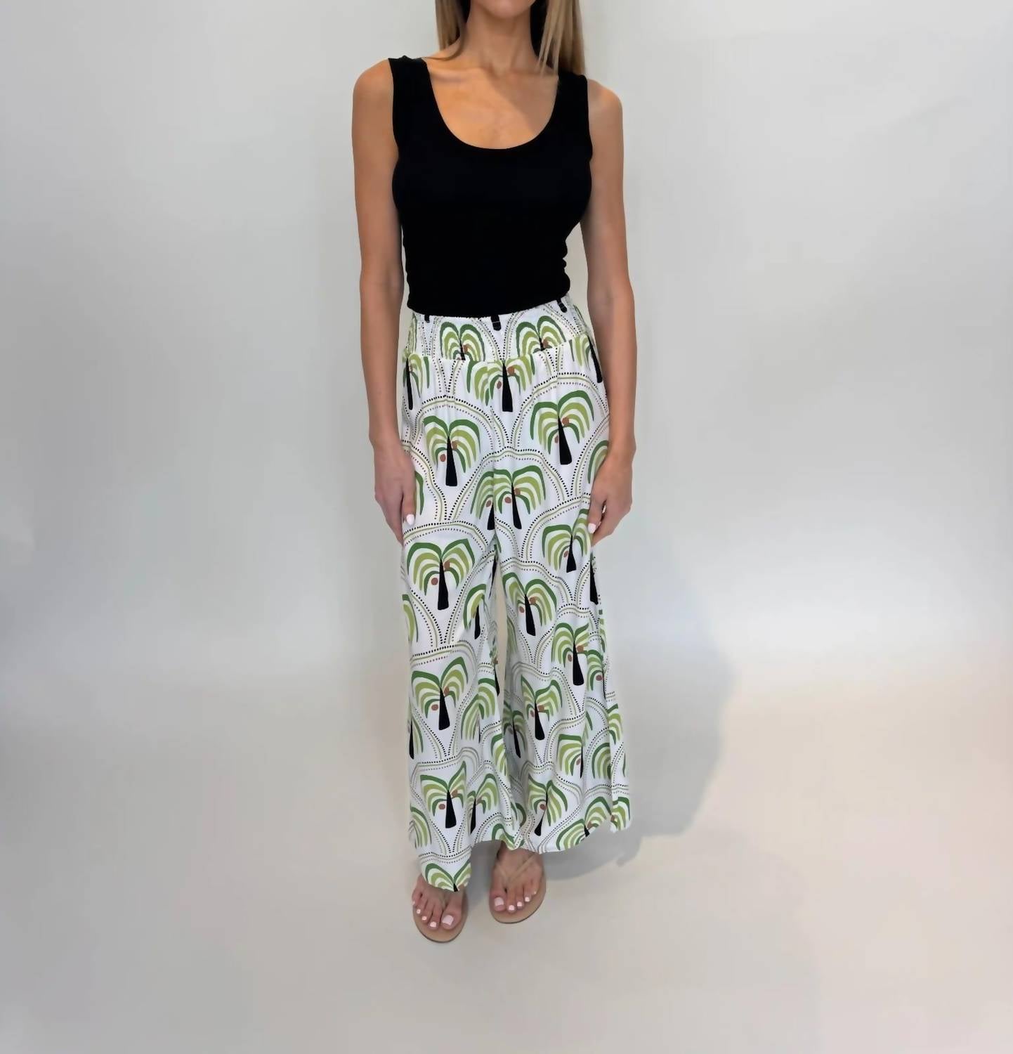 Romi The Brand Nassau Elastic Waist Pant in black - women's pants
