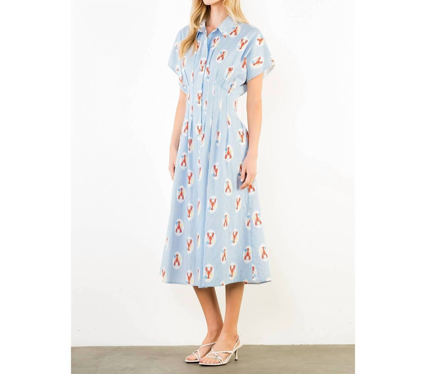 Thml - Lobster Stripe Midi Dress