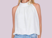 Joy Joy - Bubble Hem Halter Top