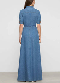 Lafayette 148 - Patch Pocket Maxi Shirtdress