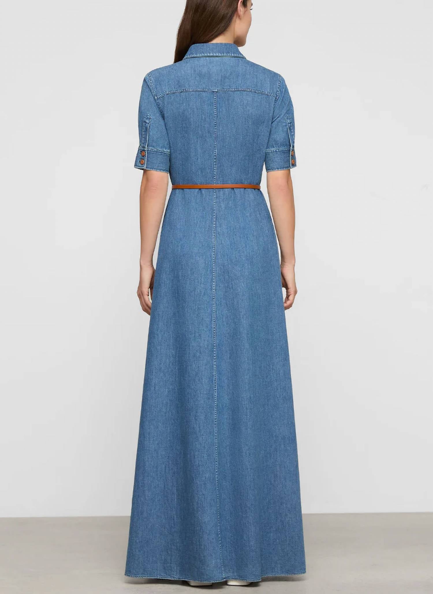 Lafayette 148 - Patch Pocket Maxi Shirtdress