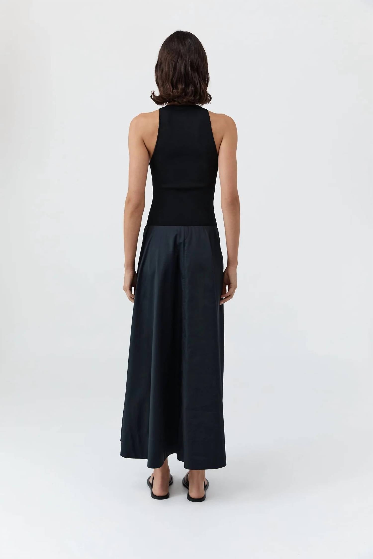 St. Agni - Knit Bodice Asymmetric Dress