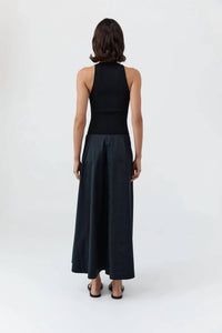 St. Agni - Knit Bodice Asymmetric Dress