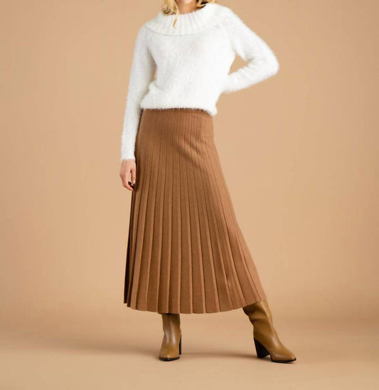 Marble - Pleated Long Skirt