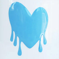 KERRI ROSENTHAL Women's Drippy Heart Mug in white blue - item - detail view