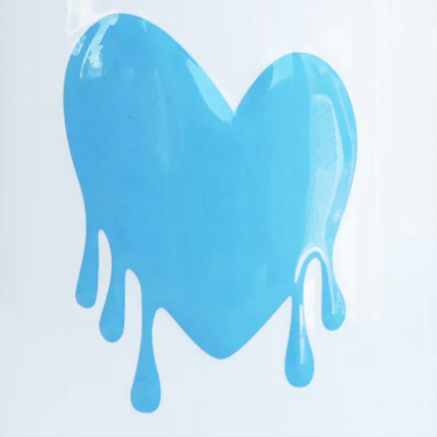 KERRI ROSENTHAL Women's Drippy Heart Mug in white blue - item - detail view