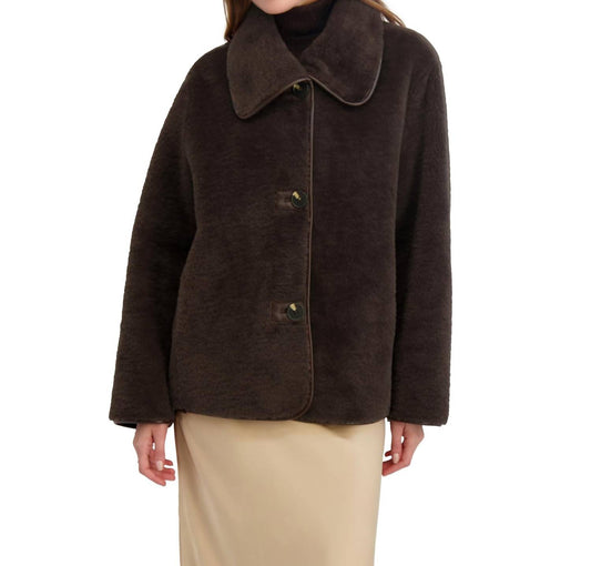 Tahari - Kai Reversible Faux Shearling Jacket