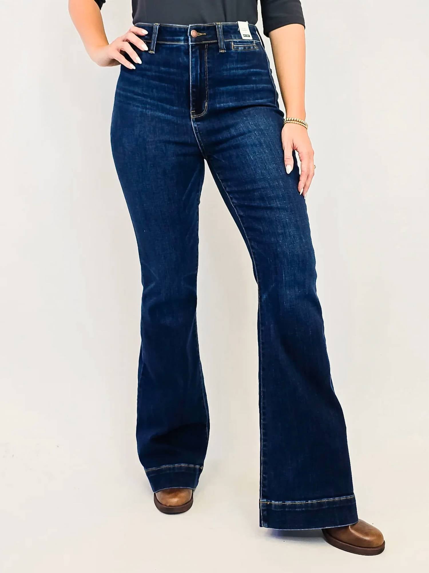 Judy Blue - Non Distressed Flare Jeans