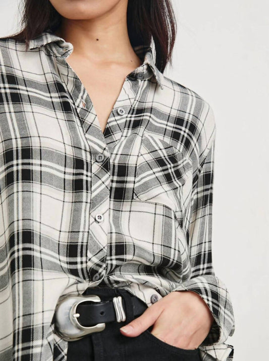 Rails - HUNTER TOP IVORY DOVE ONYX