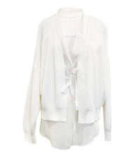 Brunello Cucinelli - English Rib Cardigan With Organza Vest