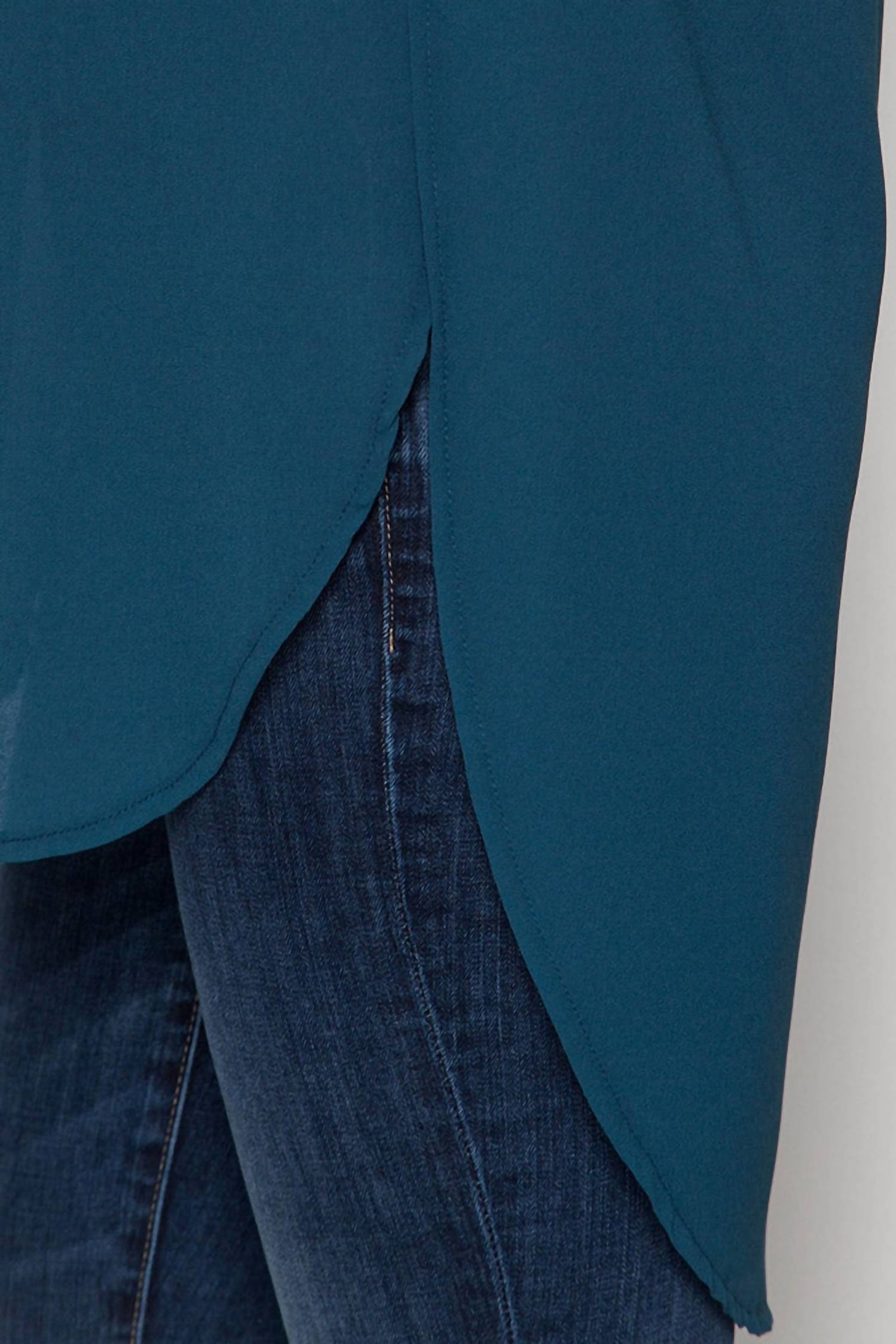 She + Sky - Chiffon Contrast Tunic