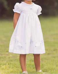 THE PROPER PEONY Sussex Puff Sleeve Dress in white - kids' dress