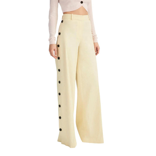 Derek Lam 10 Crosby - Carter Wide Leg Button Detail Trouser