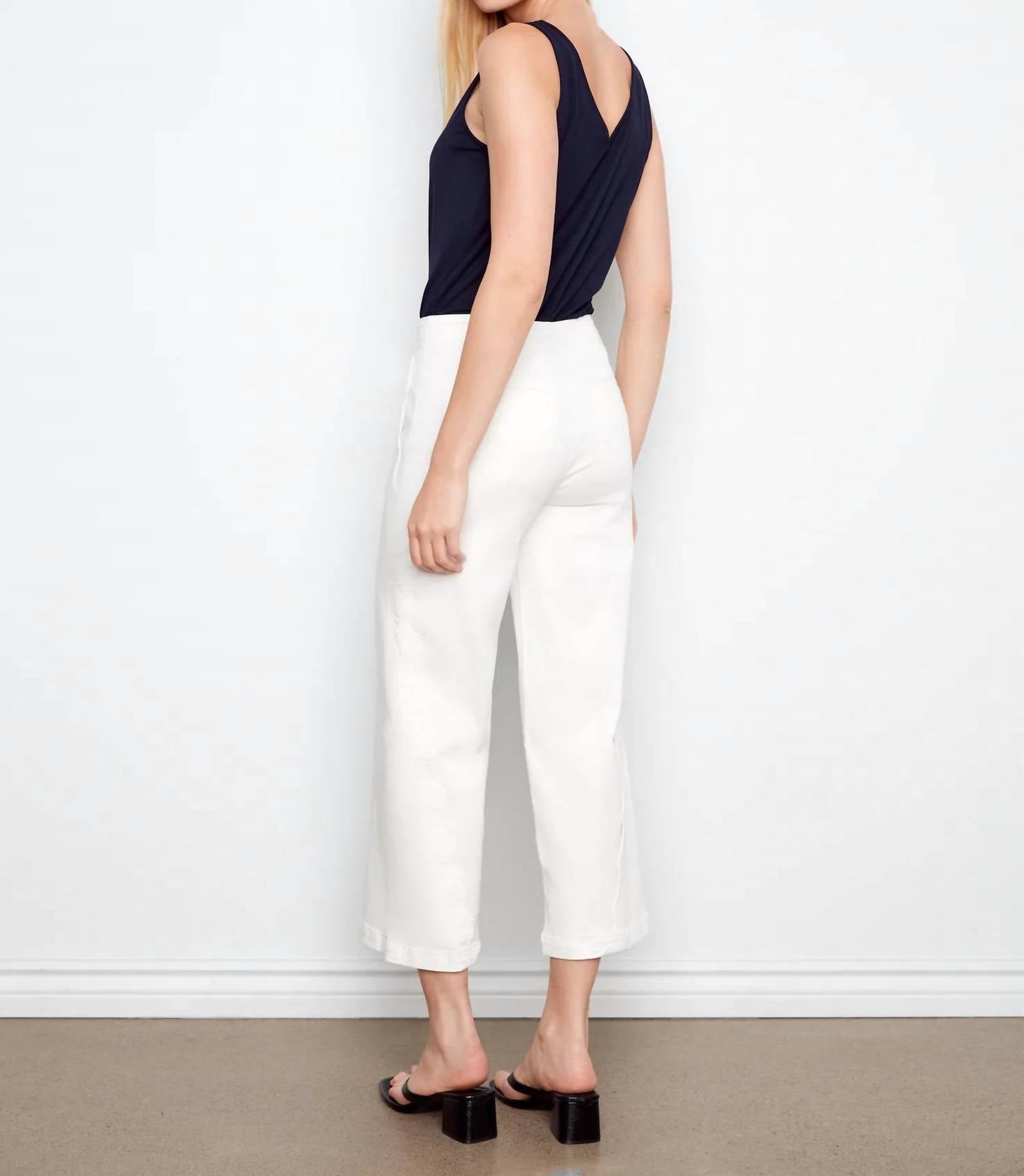 Charlie B - Scallop Edge Wide Leg Jeans