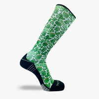 Zensah Unisex - Printed Running Sock in clovers and beer white - men's item - alternate view