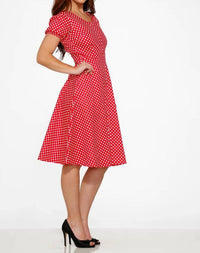 Orchid Bloom - Dolly Dotty Swing Dress