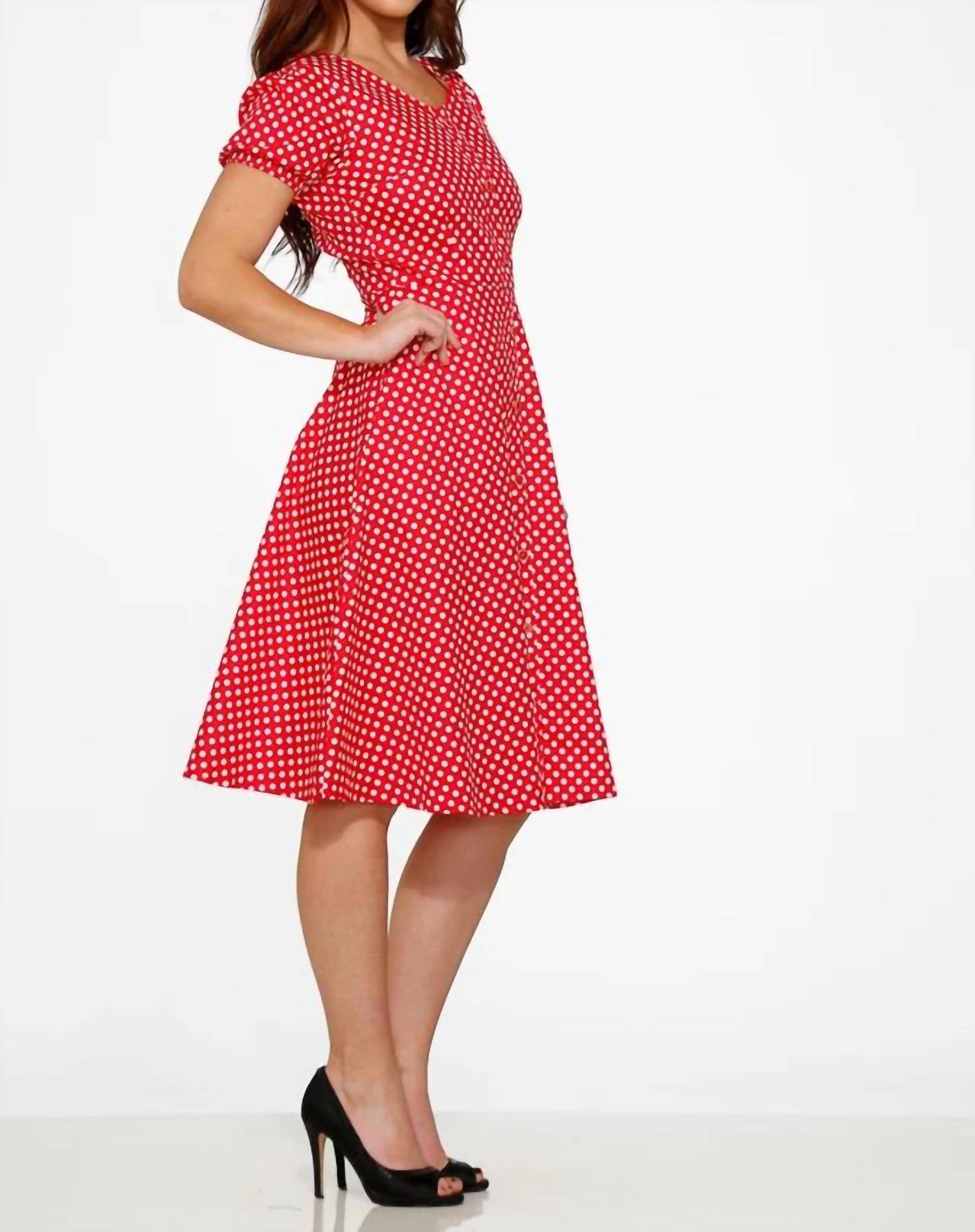 Orchid Bloom - Dolly Dotty Swing Dress
