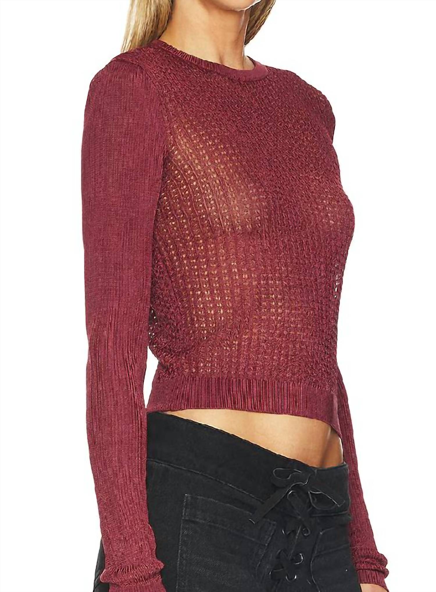 Free People - H2O Crew Open Knit Top