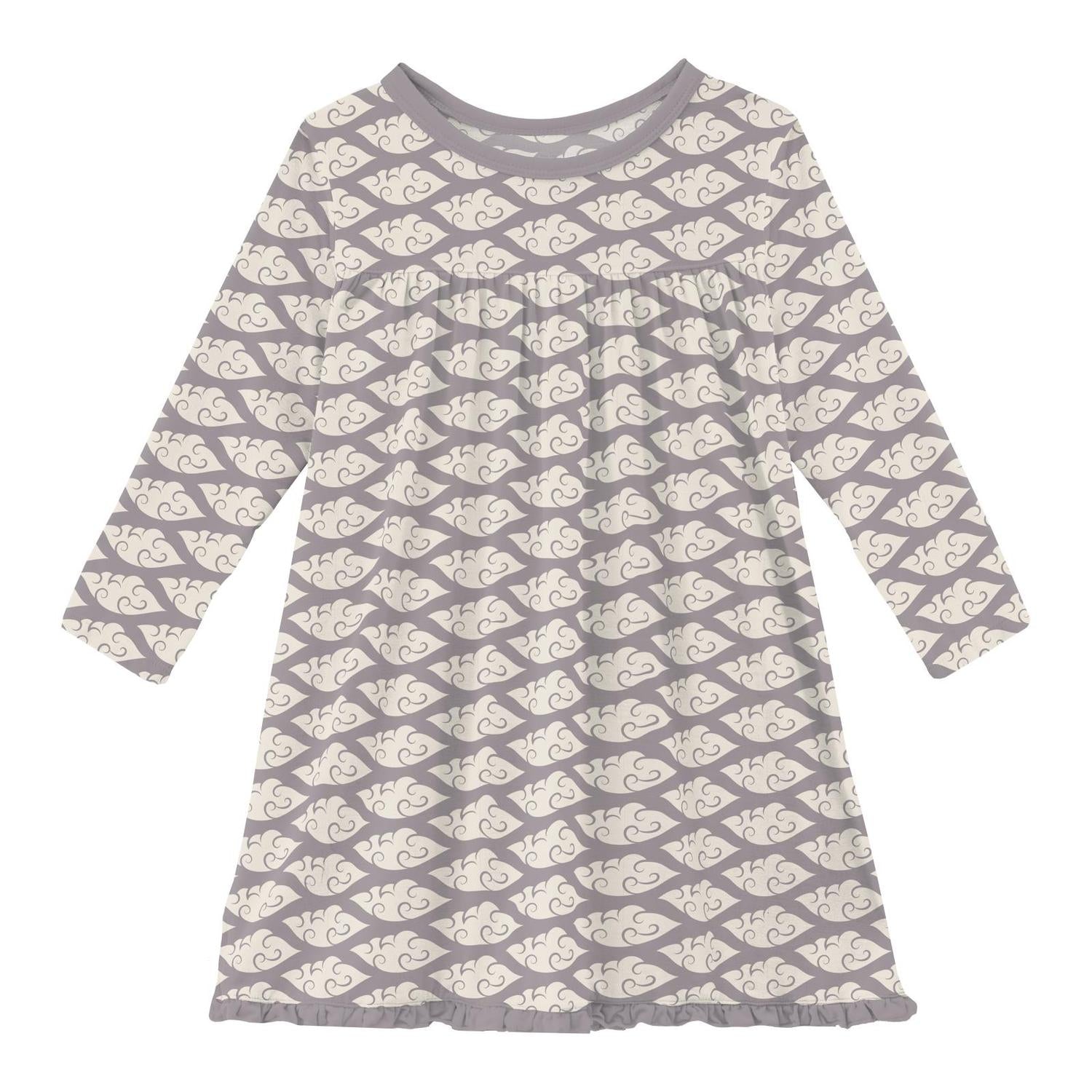 Kickee - Girls' Classic Long Sleeve Swing Dress