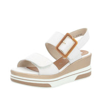 Remonte Women's Wedge Sandal in white - women's sandal