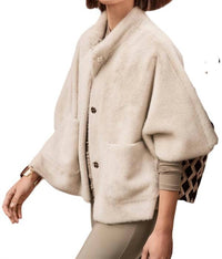 Joseph Ribkoff Minimalist Oversized Everyday Jacket in champagne - women's jacket - view 4