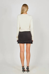 Endless Rose - Knit Ruffles Mini Skirt