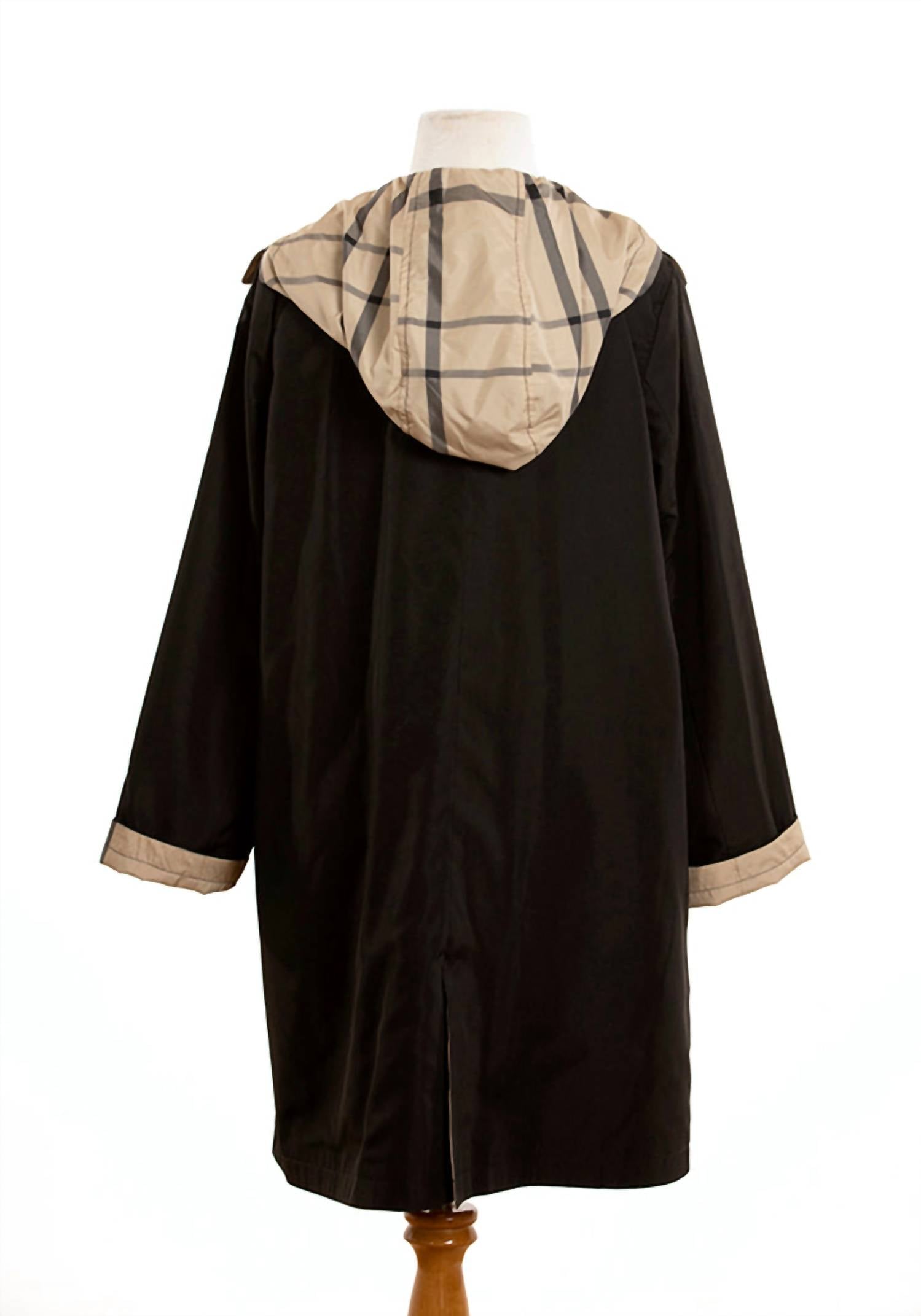 Rainraps - Women's Raintrench With Detachable Hood Rain Trench Coat