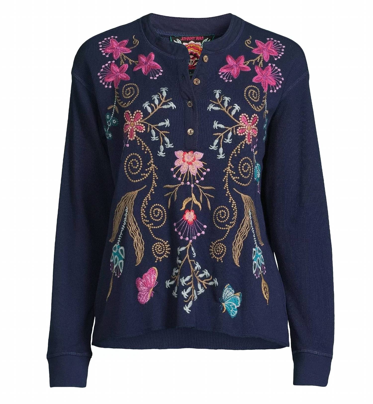 Johnny Was - Sisa Thermal Henley Top