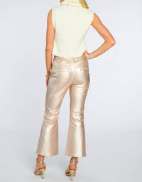 Elizabeth James The Label Heather Convertible Sweater in ivory - women's sweater - detail view