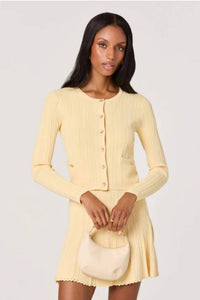 Astr - Myrtle Pointelle Knit Cardigan
