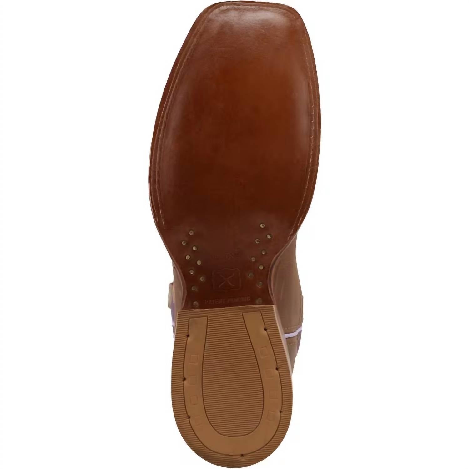 TWISTED X Women's Tech X Western Boot in ginger vintage violet - women's shoe - alternate view
