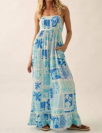 Promesa - Tropical Floral Ruffled Wide-Leg Cami Jumpsuit