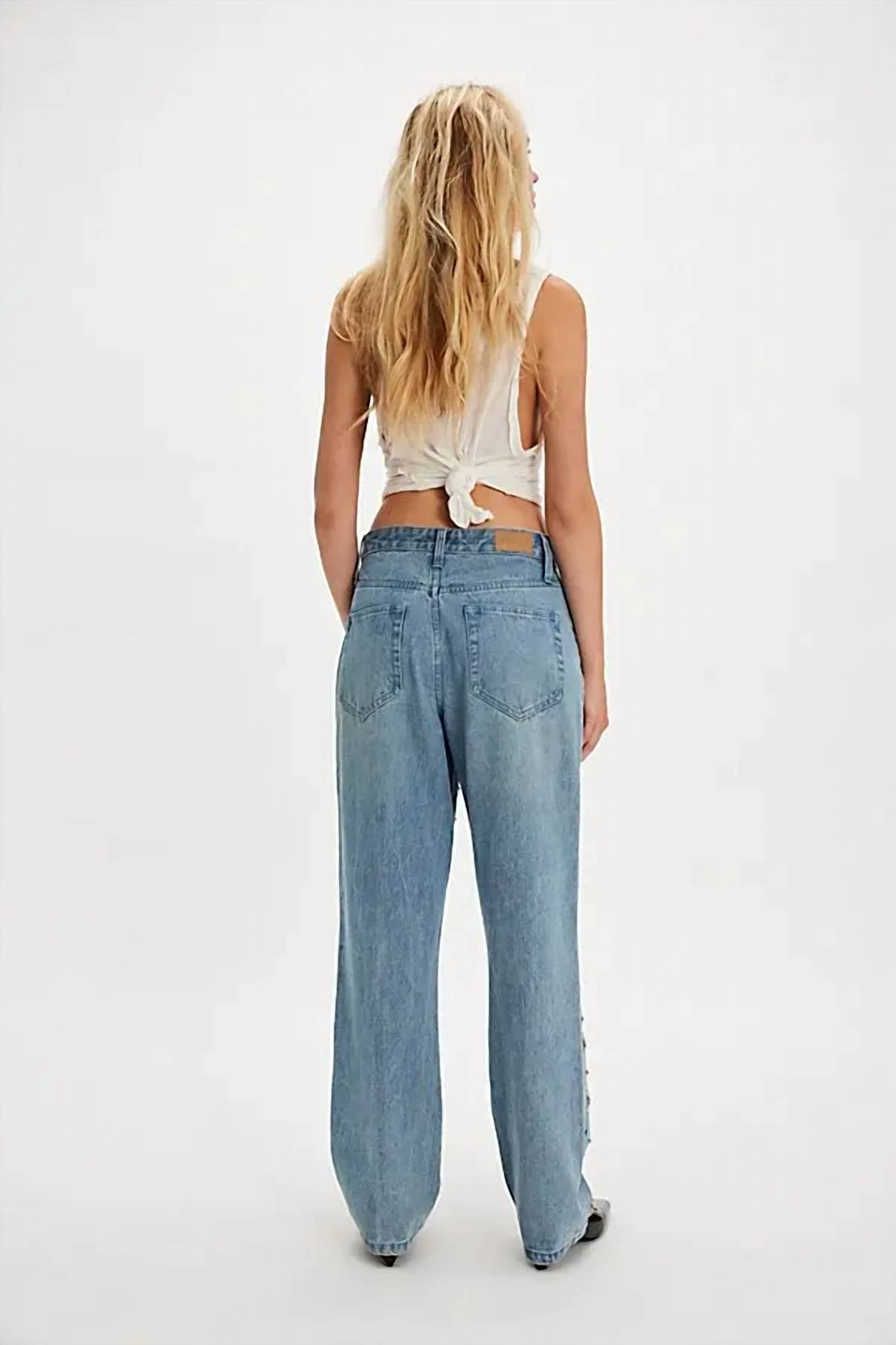 Show Me Your Mumu Icon Jeans in jeweled indigo - women's jeans - view 4