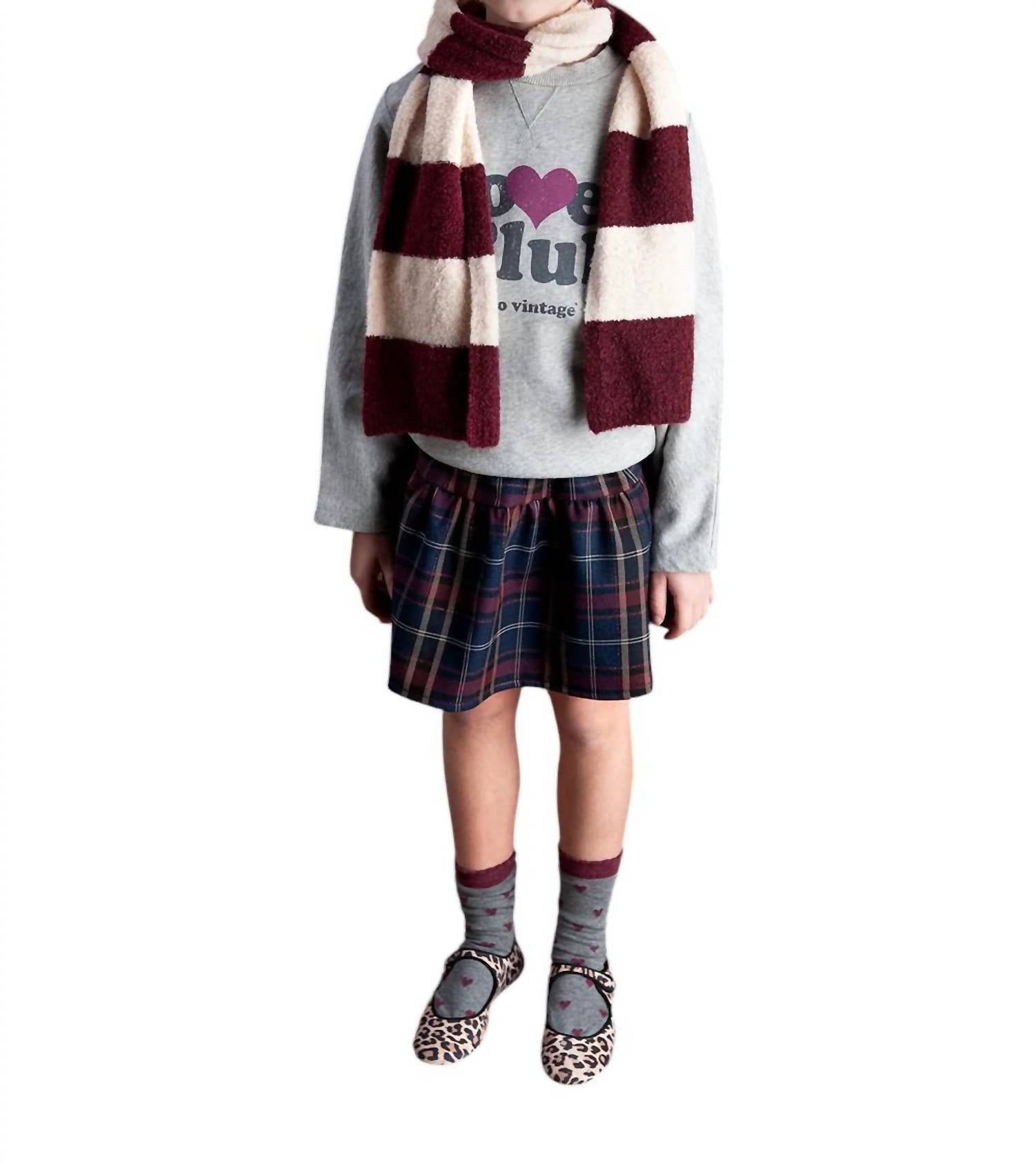 Tocoto Vintage - Mini Checked Skirt