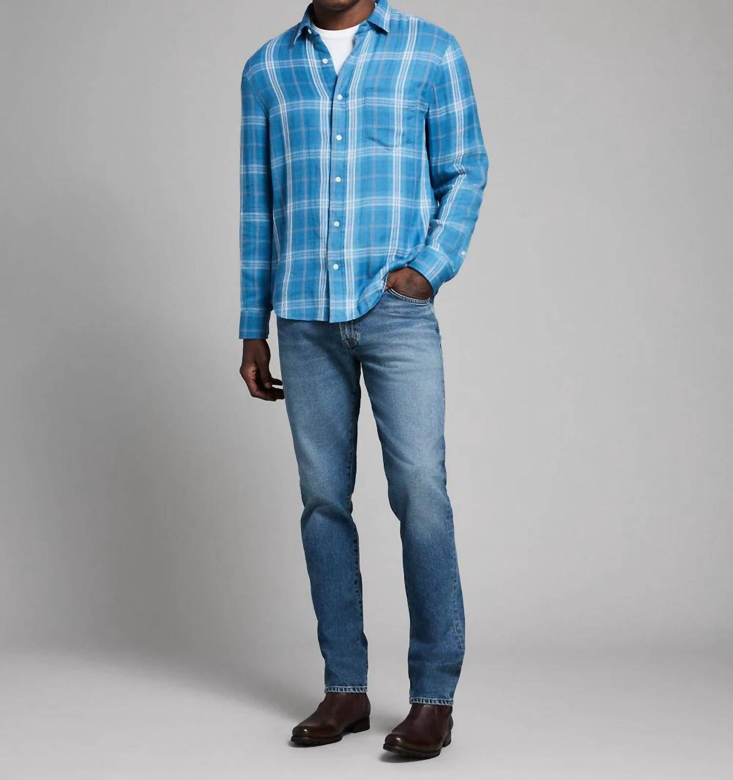 Billy Reid - Double Face Plaid Cypress Shirt