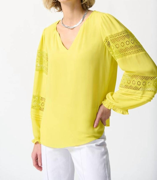 Joseph Ribkoff - Georgette Puff Sleeve Top