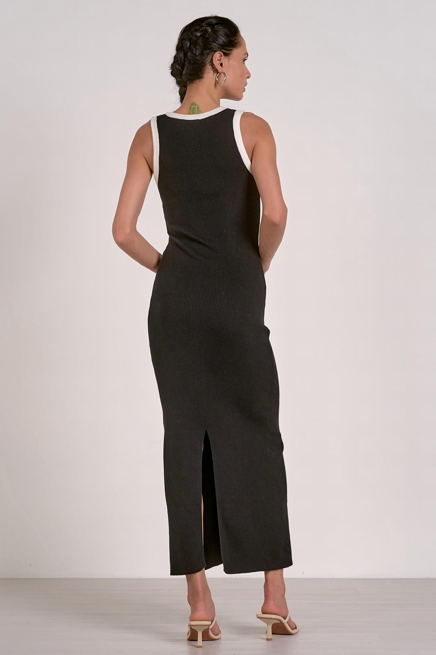 Elan - Ronit Contrast Tank Dress