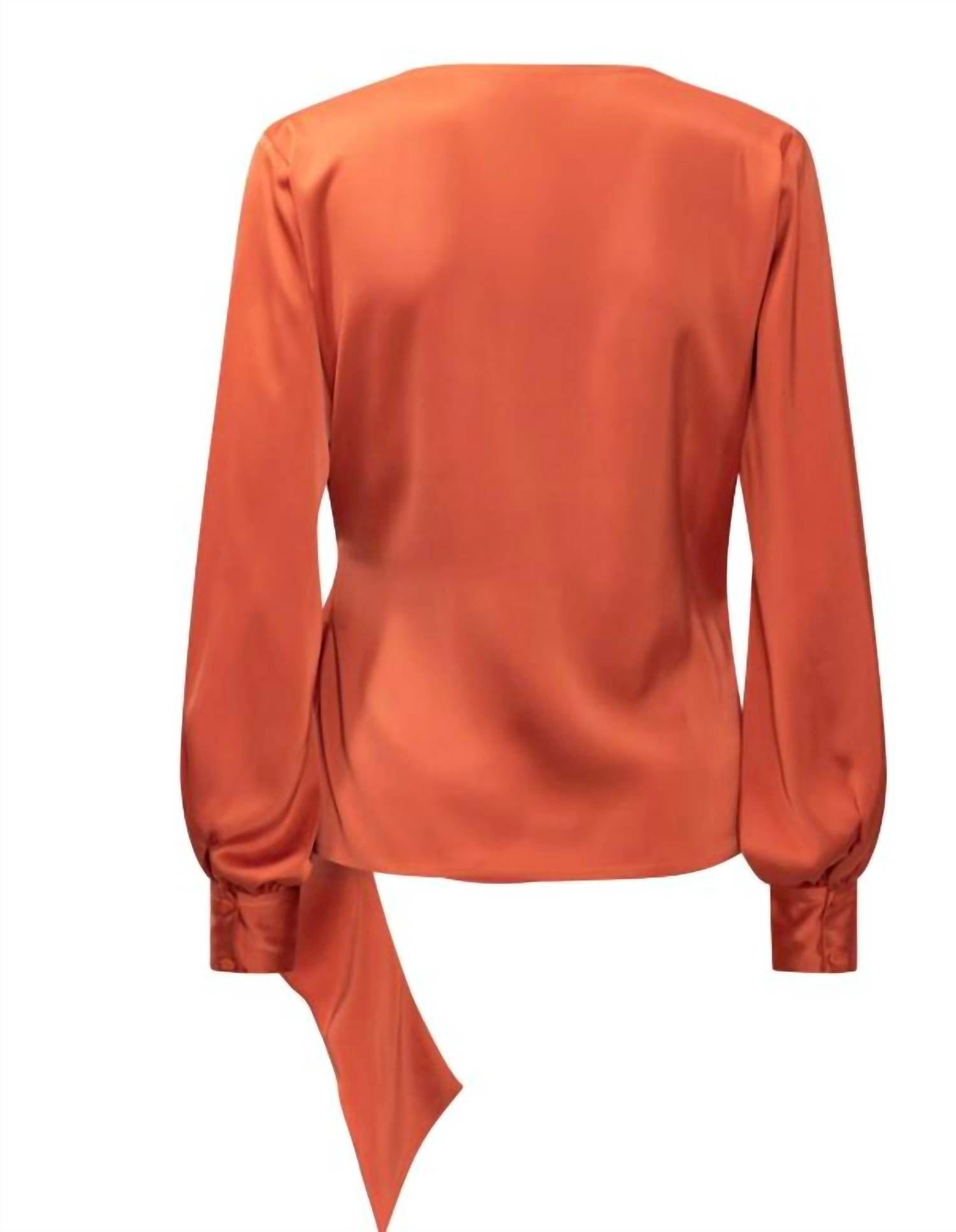 Karmamia INES BLOUSE in semi rich sunset - women's blouse - alternate view