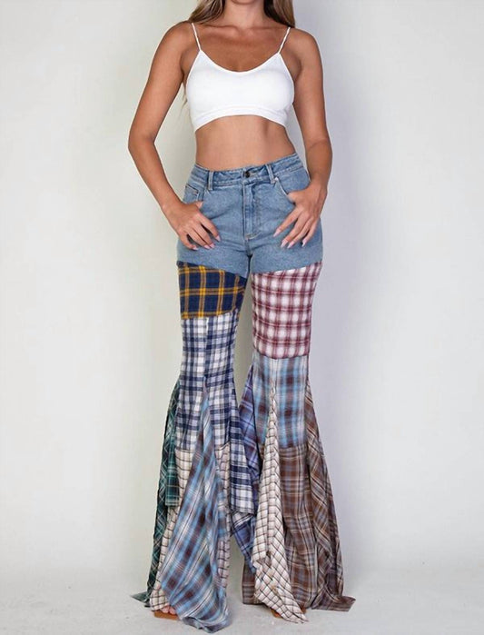 Rehab Lab - Plaid me Jeans