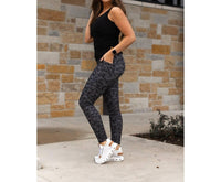 Julia Rose Maverick Full Length Leggings in camo 1 - women's pants - detail view