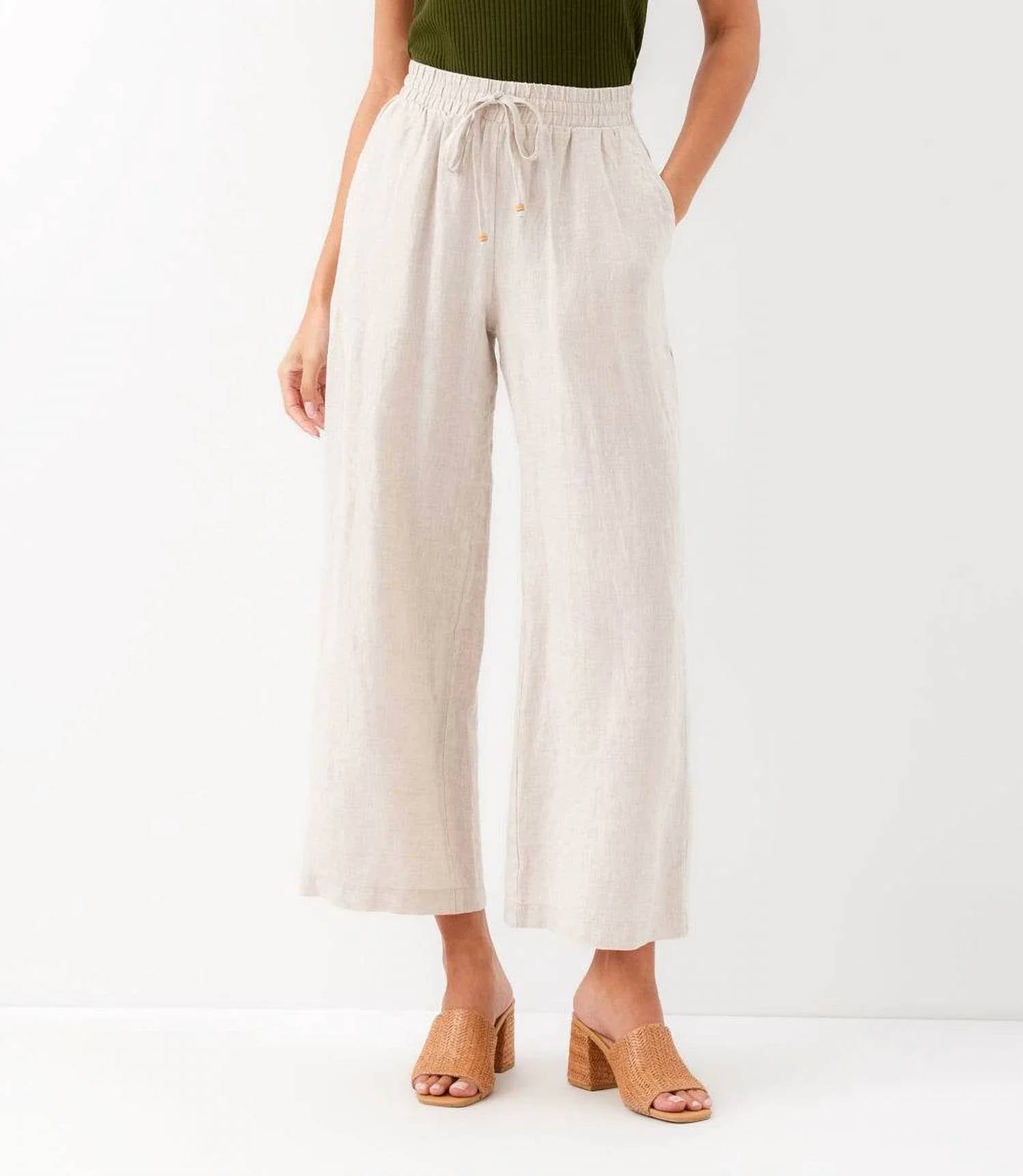 Karen Kane - Drawstring Linen Pants