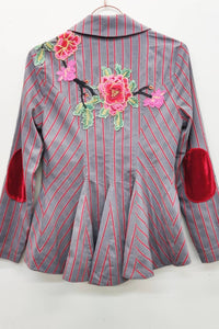 Aratta - Statement Stripe Button Up Blazer