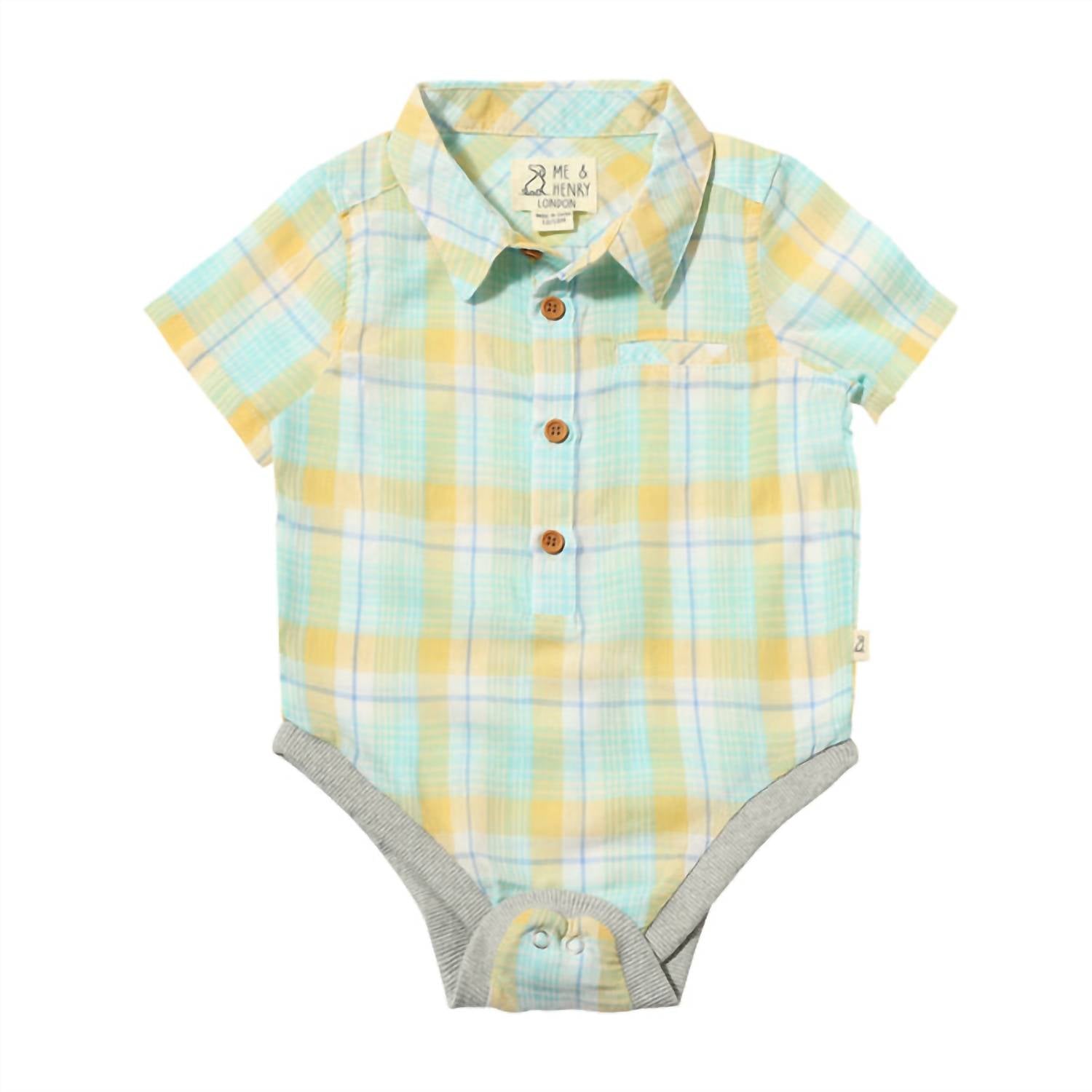 Me & Henry - Boy's Helford Woven Onesie