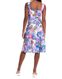 London Times - Carmella Floral Linen Dress