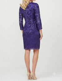 Sue Wong - Soutache Embroidered Short Evening Dress