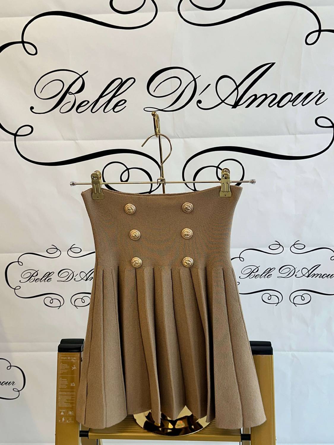 Belle D'Amour - Women's The Luxe Knit Pleated Skirt